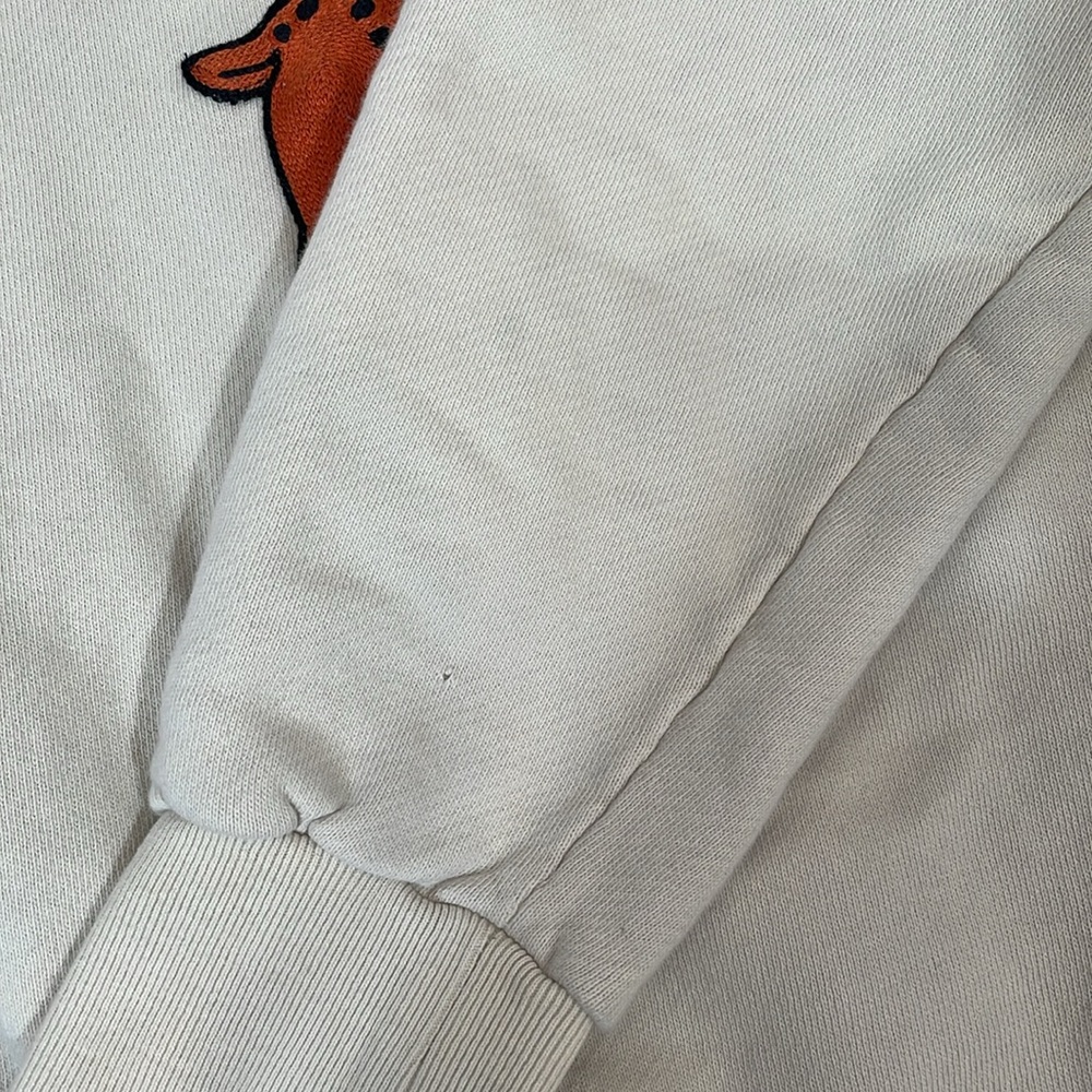 Gucci patch detail Sika deer hoodie in white size XS Unisex GG logo - Picture 11 of 11